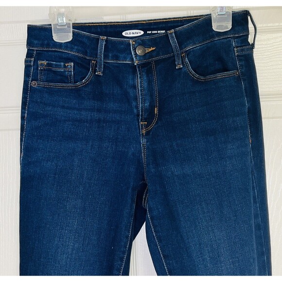 Old Navy Pop Icon Women's Size 4 w28 Blue Denim Mid-Rise Skinny Leg Jeans - Picture 3 of 8